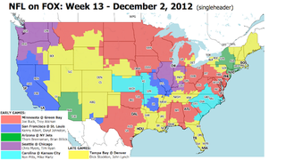 Illustration for article titled Which TV Market Is Getting Screwed This Sunday? An Analysis Of Week 13 NFL Viewing Maps